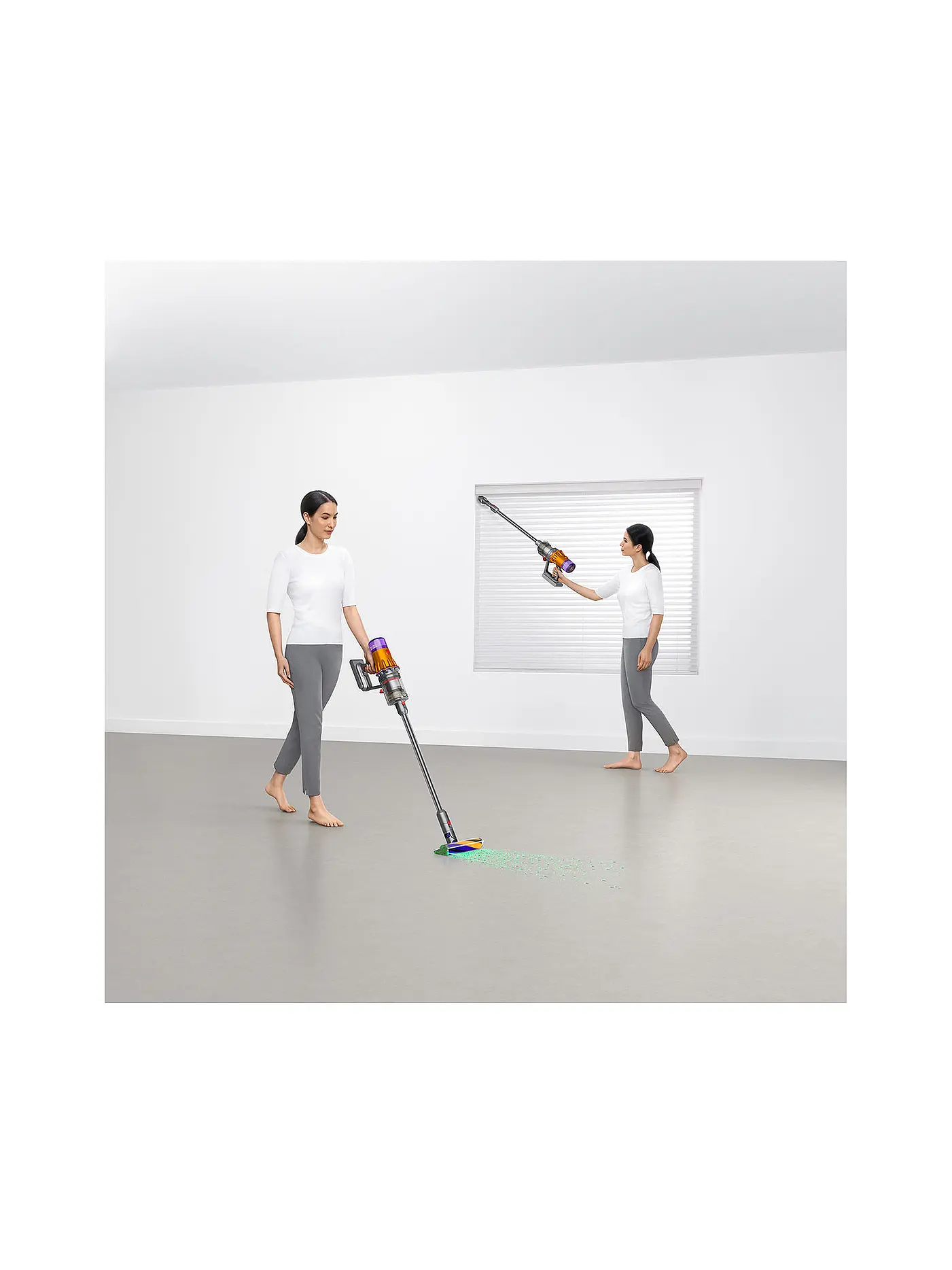 DYSON | Staubsauger V12 DETECT SLIM ABSOLUTE Nickel/Gelb | 